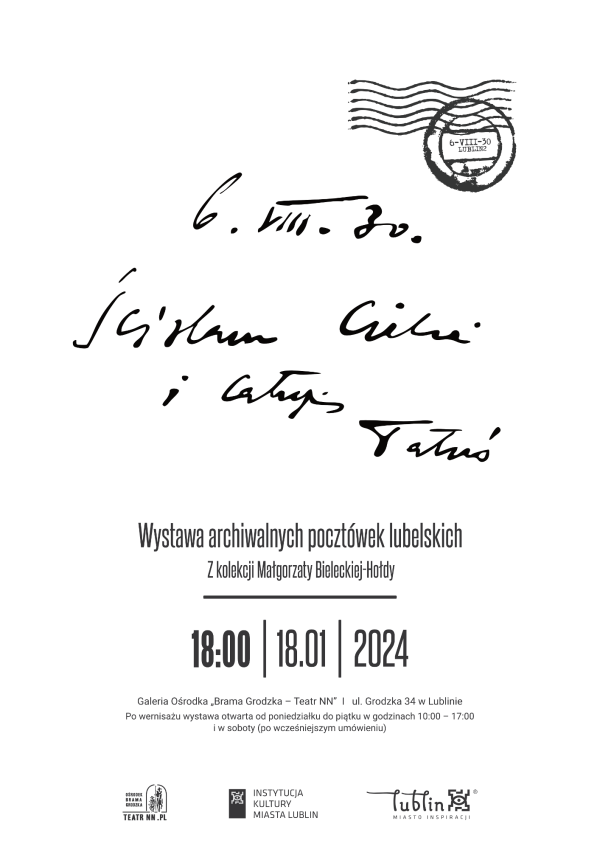 „Ściskam Ciebie i całuję…". Wystawa archiwalnych pocztówek lubelskich z kolekcji Małgorzaty Bieleckiej-Hołdy