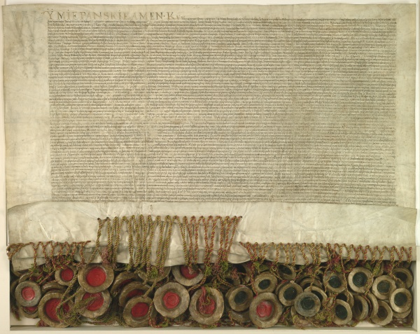 Dokument unii lubelskiej z 1 lipca 1569 roku