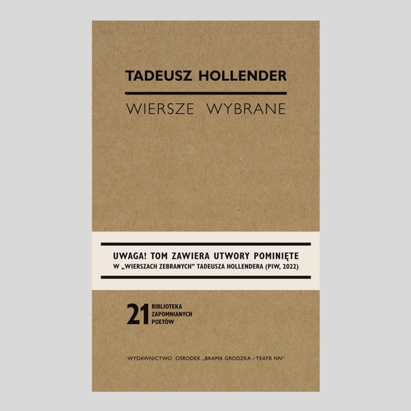 Tadeusz Hollender "Wiersze wybrane"